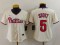 Women MLB Philadelphia Phillies #5 Stott Cream Game Jersey