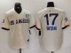 Men's Los Angeles Dodgers #17 Shohei Ohtani Cream 2024 City Connect Limited Stitched Jersey