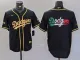 Men's Los Angeles Dodgers Blank Black Mexico Cool Base Stitched Jersey
