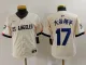 Youth Los Angeles Dodgers #17 大谷翔平 Cream 2024 City Connect Limited Stitched Jersey