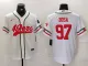 Men's San Francisco 49ers #97 Nick Bosa White Stitched Baseball Jersey