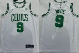 Men's Boston Celtics #9 Derrick White White Association Edition Stitched Basketball Jersey