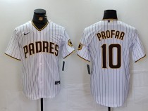 Men's San Diego Padres #10 Profar White Game Nike Stitched Jersey