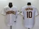 Men's San Diego Padres #10 Profar White Game Nike Stitched Jersey