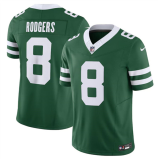 Men's New York Jets #8 Aaron Rodgers Green 2024 F.U.S.E. Vapor Limited Jersey