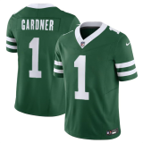 Men's New York Jets #1 Sauce Gardner Green 2024 F.U.S.E. Vapor Limited Jersey