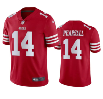 Men's San Francisco 49ers #14 Ricky Pearsall Red 2024 Draft Vapor Untouchable Limited Jersey