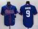 Men's New York Giants #9 Nabers Blue Baseball Nike Jersey