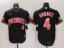 Men's San Diego Padres #4 Arraez Mexico Black Cool Base Stitched Baseball Jersey