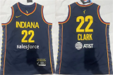 Indiana Fever #22 Caitlin Clark Navy Stitched Youth Jersey