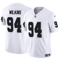 Men's Las Vegas Raiders #94 Christian Wilkins White 2023 F.U.S.E. Vapor Untouchable Limited Jersey