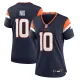 Women Denver Broncos #1 Bo Nix Navy 2024 F.U.S.E. Vapor Limited Stitched Football Jersey