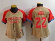 Women New York Yankees #22 Juan Soto 2024 All-Star Stitched Jersey