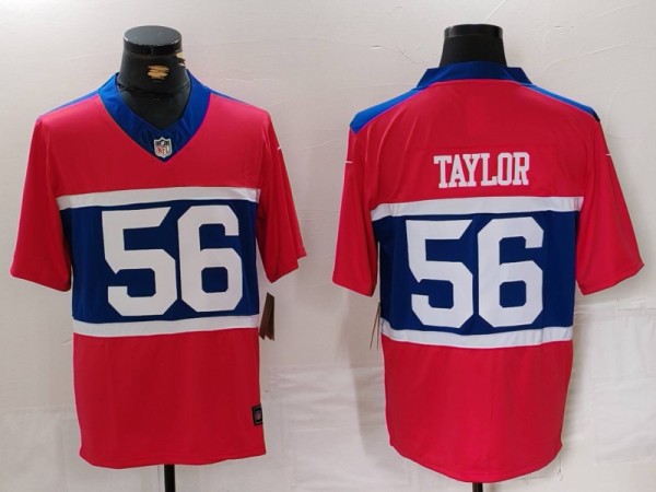 Men's New York Giants #56 Lawrence Taylor Century Red Alternate Vapor F.U.S.E. Limited Jersey