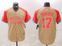 Men's Tampa Bay Rays #17 Isaac Paredes 2024 All-Star Stitched Jersey