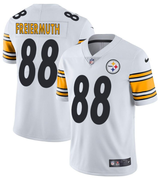 Copy Men's Pittsburgh Steelers #88 Freiermuth White Vapor Untouchable Limited Jersey