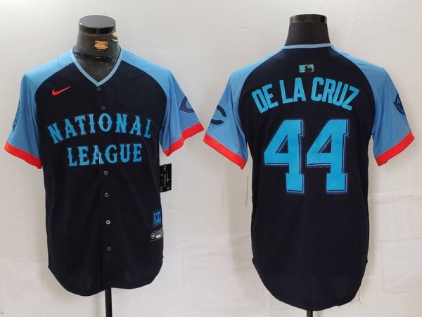 MLB Cincinnati Reds #44 Elly De La Cruz 2024 All-Star Stitched Jersey