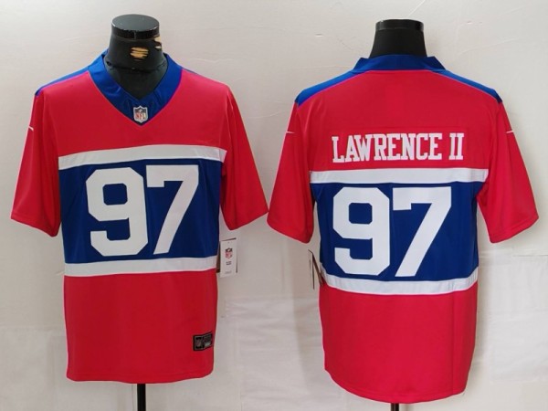 Men's New York Giants #97 Dexter Lawrence II Red Alternate Vapor F.U.S.E. Limited Jersey