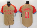 Men's Cleveland Guardians #11 José Ramírez 2024 All-Star Stitched Jersey