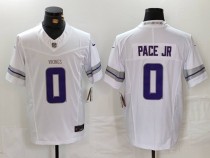 Men's Minnesota Vikings #0 Ivan Pace Jr. White 2024 F.U.S.E. Winter Warrior Limited Jersey