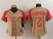 Women MLB Baltimore Orioles #2 Gunnar Henderson 2024 MLB All-Star Game Jersey