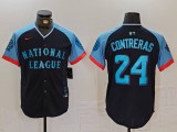 MLB Milwaukee Brewers #24 Contreras 2024 All-Star Stitched Jersey