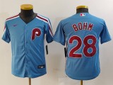 Youth Philadelphia Phillies #28 Bohm Blue Game Nike Jersey