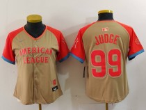 Women New York Yankees #99 Aaron Judge 2024 All-Star Stitched Jersey