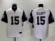 Men's Dallas Cowboys #15 Ezekiel Elliott White Color Rush Limited Jersey