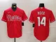 Men's Philadelphia Phillies #14 Pete Rose Red Game Nike Jersey