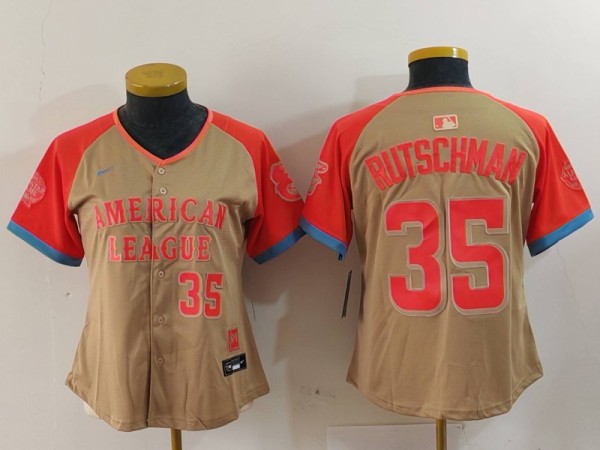 Women MLB Baltimore Orioles #35 Rutschman 2024 MLB All-Star Game Jersey