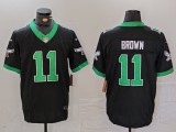 Men's Philadelphia Eagles #11 A. J. Brown Black 2023 F.U.S.E. Vapor Untouchable Jersey