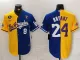 MLB Los Angeles Dodgers Front #8 Back #24 Kobe Bryant Split Jersey