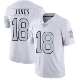 Men's Las Vegas Raiders #18 Jack Jones White Color Rush Limited Stitched Jersey