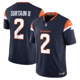 Youth Denver Broncos #2 Pat Surtain II Navy 2024 F.U.S.E. Vapor Limited Stitched Football Jersey