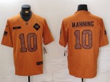 Copy Men's New York Giants #10 Manning 2023 Brown Salute To Service Limited Jersey