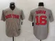 Men's Boston Red Sox #16 Jarren Duran Grey Game Nike Stitched Jersey
