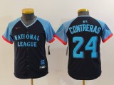 Youth MLB Milwaukee Brewers #24 Contreras 2024 All-Star Stitched Jersey