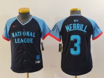 Youth MLB San Diego Padres #3 Merrill 2024 All-Star Stitched Jersey