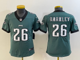 Youth Philadelphia Eagles #26 Saquon Barkley Green Vapor Untouchable Jersey