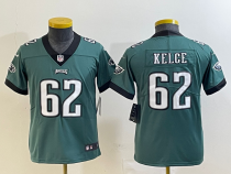 Youth Philadelphia Eagles #62 Jason Kelce Green Vapor Untouchable Jersey