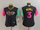 Women MLB San Diego Padres #3 Merrill Black Cool Base Stitched Baseball Jersey