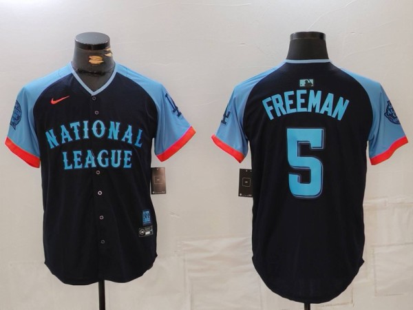 Men's Brooklyn Dodgers #5 Freddie Freeman 2024 All-Star Stitched Jersey