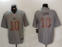 Men's Green Bay Packers #10 Jordan Love Grey Atmosphere Fashion Limited Jersey