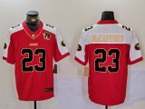 Men's San Francisco 49ers #23 Christian McCaffrey Red 2023 F.U.S.E Vapor Untouchable Limited Jersey