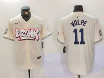 Men's New York Yankees #11 Anthony Volpe Cream Baseball Jersey