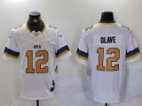 Men's New Orleans Saints #12 Olave White 2023 F.U.S.E Vapor Untouchable Limited Jersey