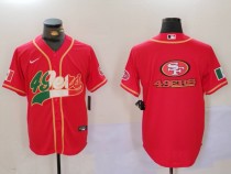 Men's San Francisco 49ers Blank Red Baseball Nike Jersey