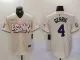 Men's New York Yankees #4 Lou Gehrig Cream Baseball Jersey