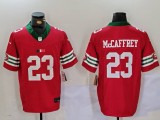 Men's San Francisco 49ers #23 Christian McCaffrey Red 2023 F.U.S.E Vapor Untouchable Limited Jersey